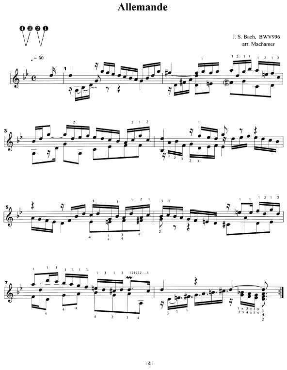 Suite - Bach, arr. for Vibraphone Solo