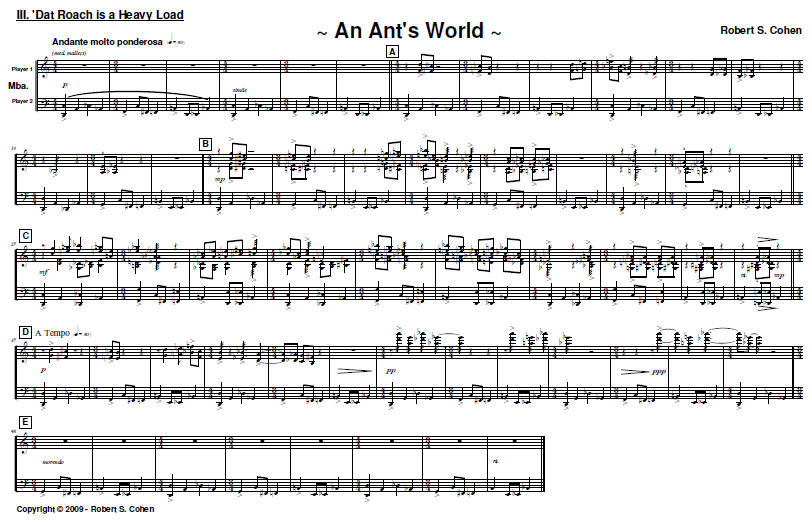 An Ant's World: 'Dat Roach is a Heavy Load, Robert S. Cohen