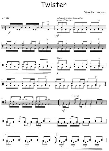 SPOTLIGHTS 3, Score Sample "Twister"