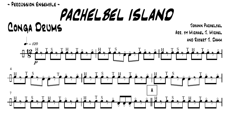 Pachelbel Island for Percussion Ensemble