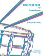 Concert Suite for Snare Drum, Score Samples