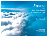 Pegasus for Solo Snare Drum and Percussion Trio, Score Samples