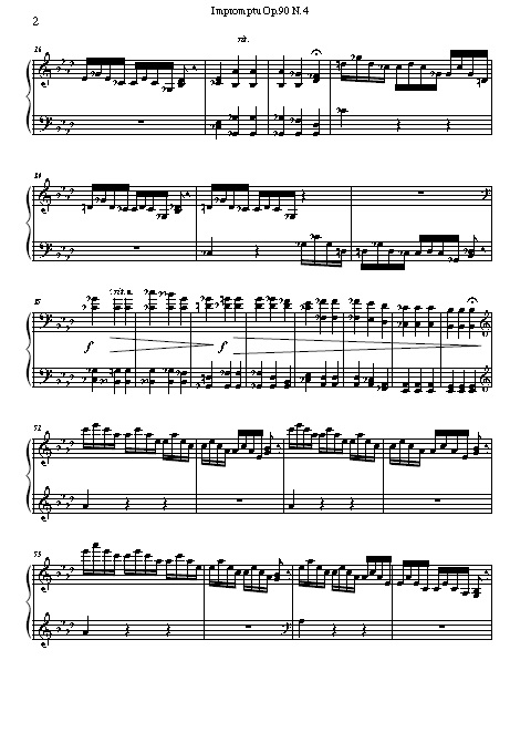 Impromptu Op. 90, No. 4, Arr. for Solo Marimba, Claudio Santangelo
