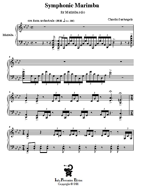 Symphonic Marimba, Marimba Solo, Claudio Santangelo