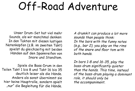 SPOTLIGHTS 4, Score Sample "Off-Road Adventure"