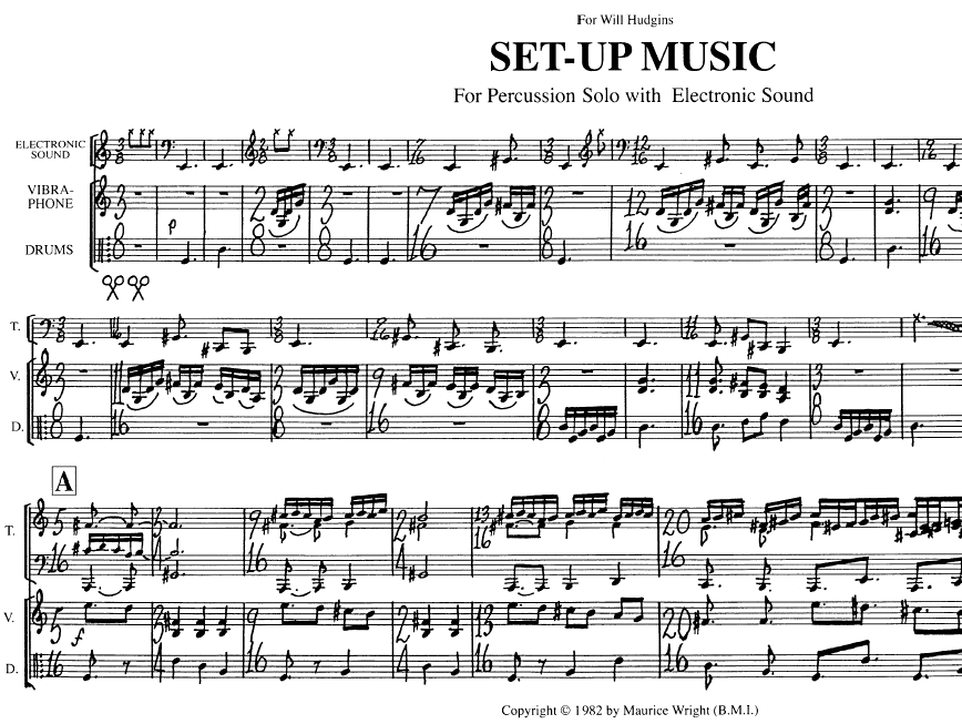 Set-Up Music for Solo Percussion and Soundscape