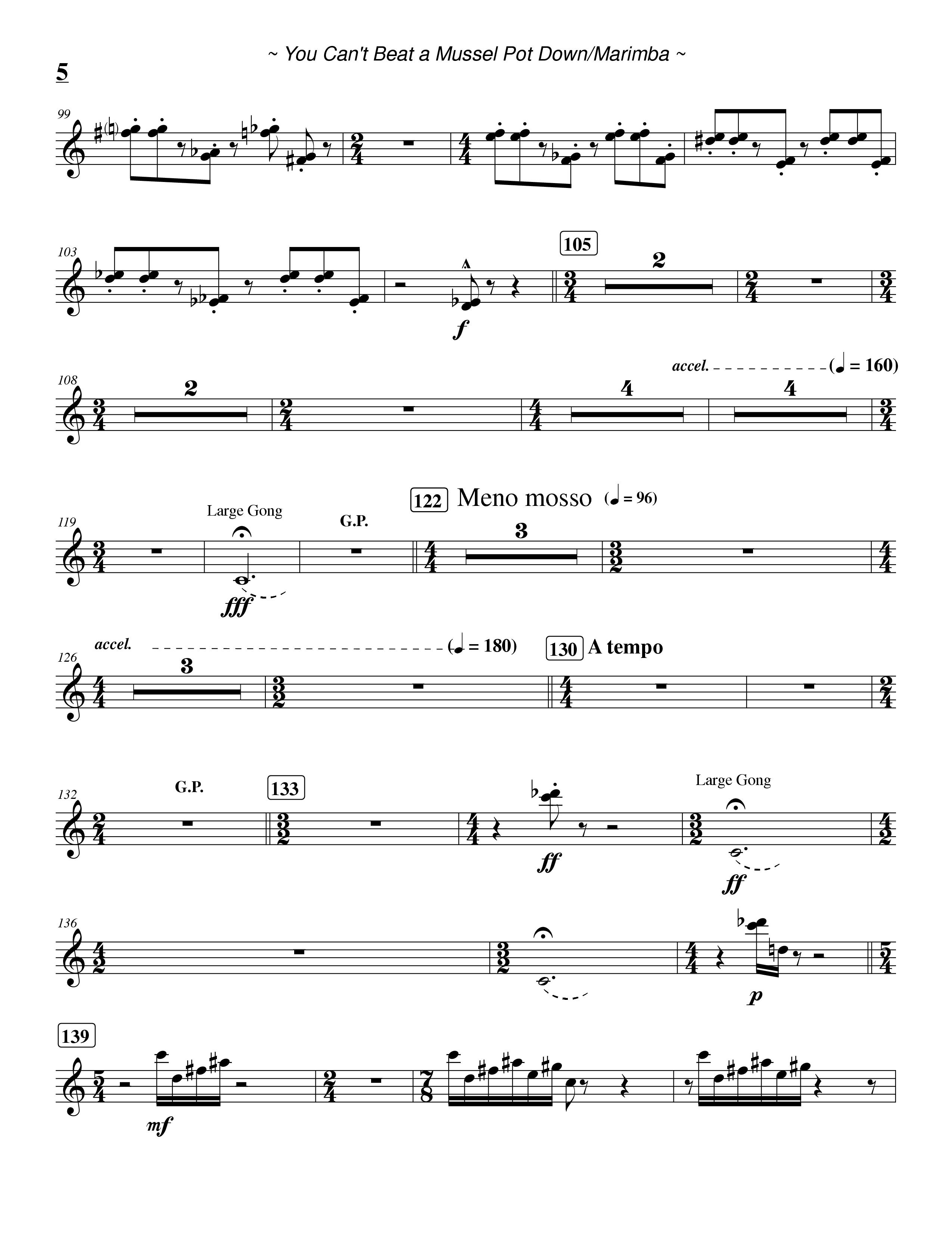 You Can't Beat a Mussel Pot Down: Percussion Trio, Robert S. Cohen
