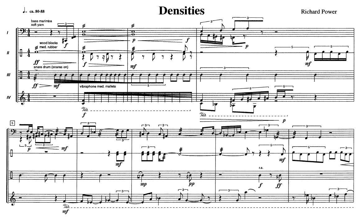 Densities for Percussion Quartet